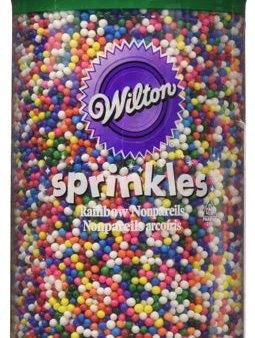 WILTON - Rainbow Nonpareils Food Decorative - 7.5 oz. (212 g) Online Hot Sale