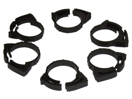 TWO LITTLE FISHIES - 3 4  Plastic Hose Clamp - 6 Pieces Online Hot Sale