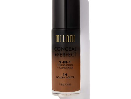 MILANI - Conceal + Perfect 2-In-1 Foundation Concealer Toffee - 1 fl oz (30 ml) Online Hot Sale