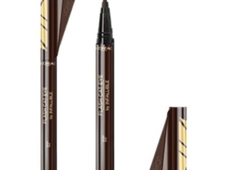 L OREAL - Infallible Flash Cat Eye Waterproof Brush Tip Liquid Eyeliner Brown - 0.02 oz (0.6 g) Cheap