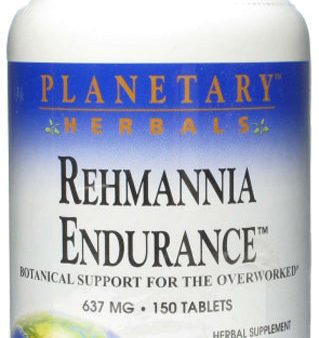 PLANETARY HERBALS - Rehmannia Endurance 637 mg - 150 Tablets Fashion