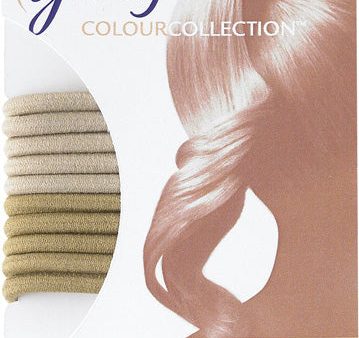 GOODY - Colour Collection Elastics Blonde 4mm - 10 Count For Sale