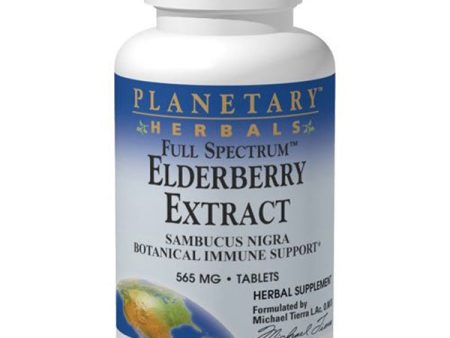 PLANETARY HERBALS - Elderberry Extract Full Spectrum - 42 Tablets For Cheap