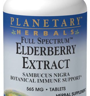 PLANETARY HERBALS - Elderberry Extract Full Spectrum - 180 Tablets Online Sale