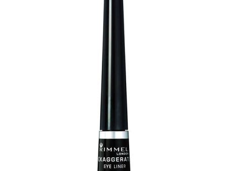 RIMMEL - Exaggerate Felt Tip Eye Liner Black - 0.08 fl. oz. (2.5 ml) Fashion