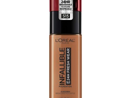 L OREAL - Infallible 24HR Fresh Wear Foundation Copper - 1 fl oz (30 ml) For Cheap