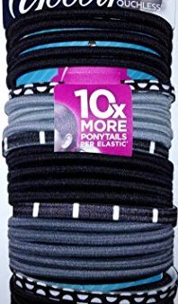 GOODY - Ouchless No Metal Elastics Black and White - 30 Count Fashion