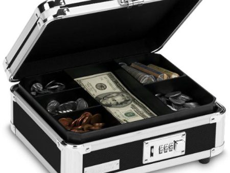 VAULTZ - Black Locking Cash Box - 1 Box Hot on Sale