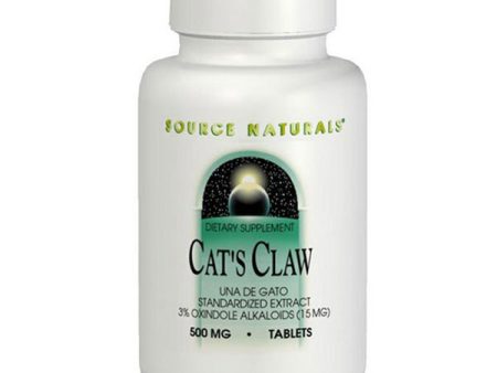 SOURCE NATURALS - Cat s Claw (Una de Gato) 500 mg - 120 Tablets For Discount