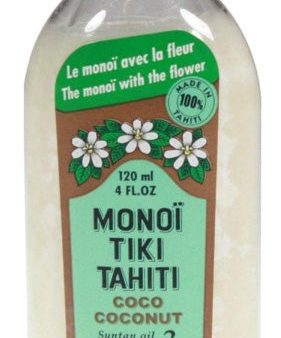 MONOI TIARE - Coconut Oil Naturel with SPF3 - 4 fl oz (120 ml) For Discount