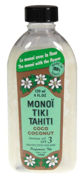 MONOI TIARE - Coconut Oil Naturel with SPF3 - 4 fl oz (120 ml) For Discount