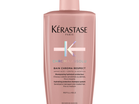 Kérastase Chroma Absolu Bain Chroma Respect Protective Shampoo Refillable Bottle 500ml on Sale