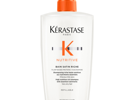 Kérastase Nutritive Bain Satin Riche High Nutrition Rich Shampoo Refillable Bottle 500ml Cheap