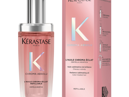 Kérastase Chroma Absolu L Huile Chroma Eclat Radiance Sublimating Hair Oil Refillable Bottle 75ml For Discount