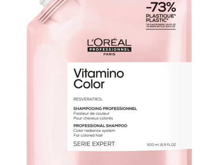 L Oreal Professionnel Serie Expert Vitamino Colour Radiance Shampoo Refill Pouch 500ml Supply