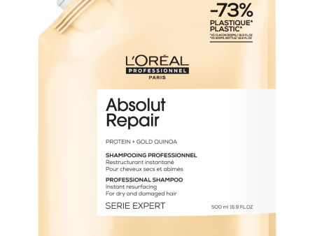 L Oreal Professionnel Serie Expert Absolut Repair Protein + Gold Quinoa Instant Resurfacing Shampoo Refill Pouch 500ml Cheap