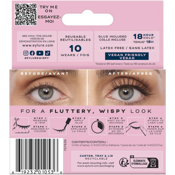 Eylure Light & Wispy 162 Natural Strip Lashes Black For Cheap