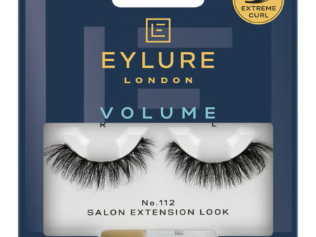 Eylure Volume Extreme Curl 112 Salon Extension Look Strip Lashes Black Fashion