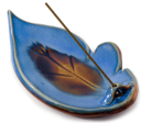 Incense holder, handcrafted, denim, leaf-shaped Online Hot Sale