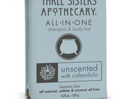 All-In-One Shampoo & Body Bar Unscented 4.75oz Hot on Sale