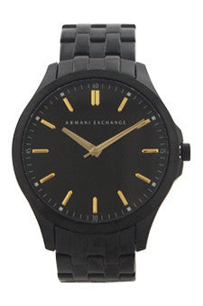 ax2144 black ion plated stainless steel bracelet watch by armani exchange -For Men Online Sale