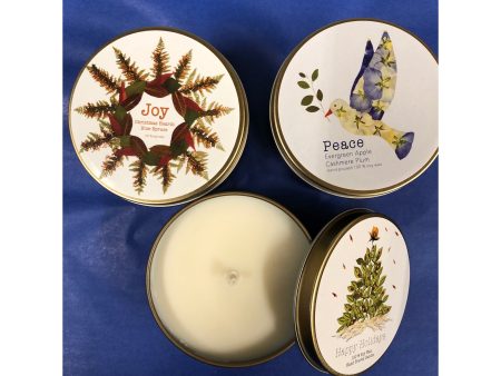 Green Castle Rock TIN Holiday Candles Online Hot Sale