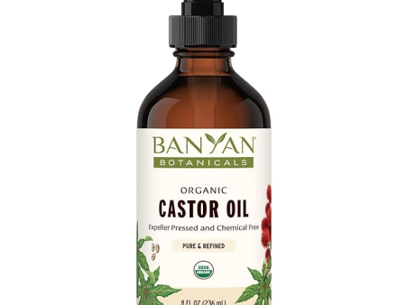 Castor Oil Organic 8fl.oz. in glass bottle Fashion