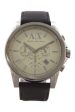 ax2506 dark brown leather strap watch by armani exchange -For Men Supply