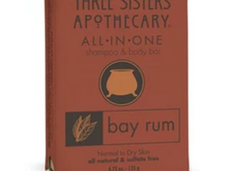 All-In-One Shampoo & Body Bar Bay Rum 4.75 oz Discount