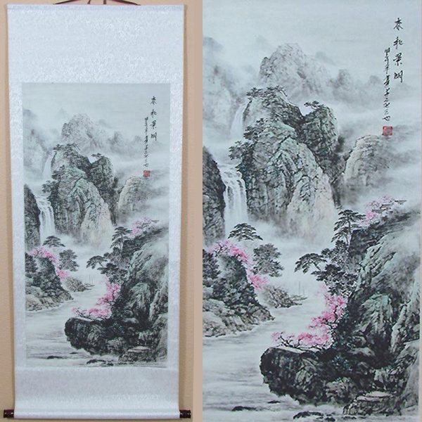 Traditional Hand-Painted Chinese Scrolls   Wall Art (available in various scenes) Cheap