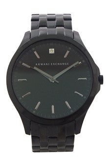 ax2159 diamond accent black ion plated stainless steel bracelet watch by armani exchange -For Men on Sale