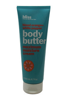 blood orange + white pepper body butter maximum moisture cream by bliss -Unisex For Discount